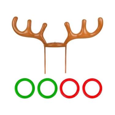 Imagem de Jogo De Argolas Infláveis De Natal Com Chifres De Rena Para Festas Em 