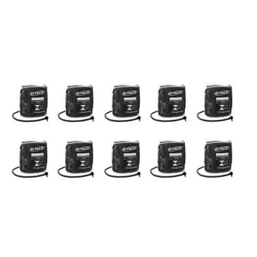 Imagem de Kit 10 Braçadeiras 33x43cm Aparelho De Pressão Digital Preto - G-Tech