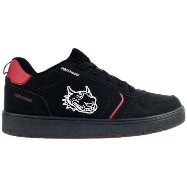 Imagem de Tênis Masculino Casual Red Nose Chunky Skate Original, Preto, Vermelho