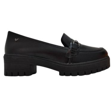Imagem de Sapato Mocassim Feminino Mississipi Napa Confortável, 37, Preto, Preto