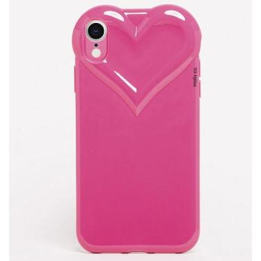 Imagem de Capa Capinha iPhone XR Rosa Pink  Com Proteção de Câmera Emborrachada 