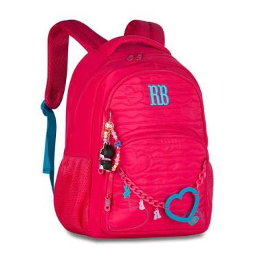 Imagem de Mochila de Costas Heart Beats 17,5" RB27010 - Rebecca Bonbon, Rosa