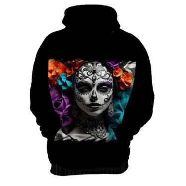 Imagem de Blusa de Frio La Catrina Mexicana Dama Esqueleto 13 - Kasubeck Store, 