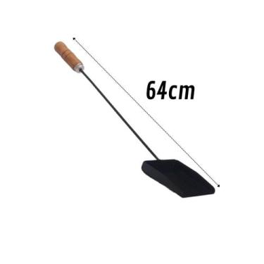 Imagem de Pá de Limpeza para Lareira Fogão a Lenha Churrasqueira - INOX LAURINDO