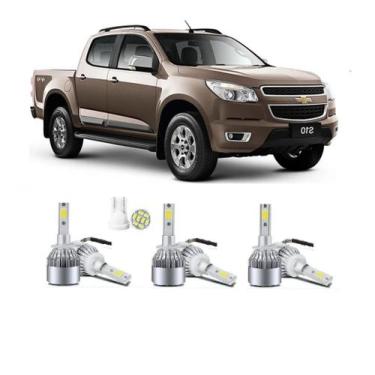 Imagem de Lâmpadas Led Farol Alto Baixo Milha S10 2012 2013 14 15 2016 - C6