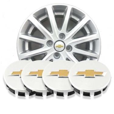 Imagem de Jogo 4 Calotas Central Miolo Pecas Genuinas Gm Sonic cruze tracker Kit