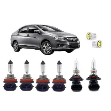 Imagem de Kit Lampadas Super Branca Honda City 2015 A 2021 Hb3/h11/h11 - VELOX T