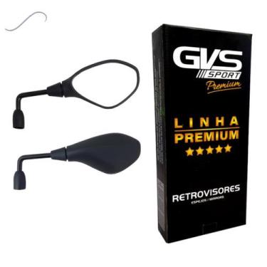 Imagem de Retrovisor GVS BMW F800 Haste Longa Rebaixada 90 Lente Convexa Fumê P/