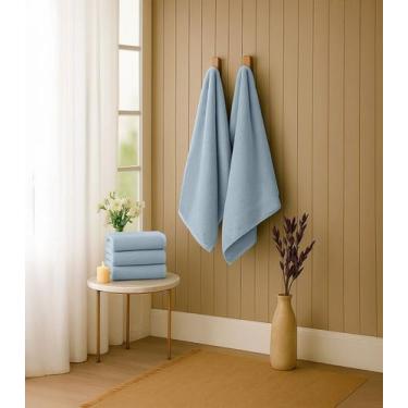 Imagem de Kit 2 Toalhas De Banho De Algodão Rovitex Home Azul, UN, Azul