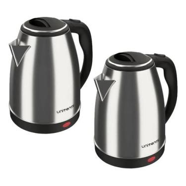 Imagem de Kit 2 Chaleiras Elétricas Jarras Unitermi Atacama 1.8 Lts 1200w 127v
