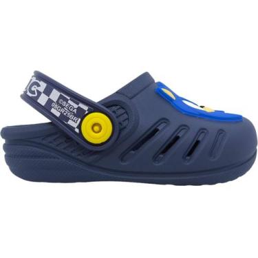 Imagem de Babuche Infantil Menino Casual Dia a Dia Passeio Escola Sonic Grendene