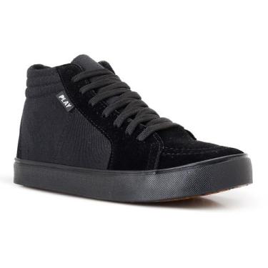 Imagem de Tênis Bota Academia Esportiva Casual Play, 36, Preto, Preto