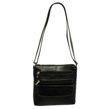 Imagem de Bolsa Couro Transversal Feminina Bls295 Festa Casual Social - Doras Bo
