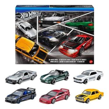 Imagem de Hot wheels - silver series - streets of japan - jdm - pack 6 carros