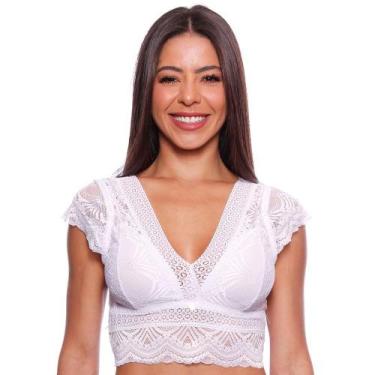 Imagem de Sutiã Nayane ST 07 0006 Top Cropped Bojo Leve - Nayane Lingerie, G/44,