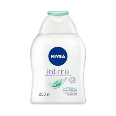 Imagem de NIVEA Sabonete Líquido Íntimo Natural 250ml, Limpeza Suave, Mantém pH Natural, Óleo de...