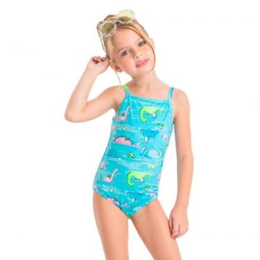 Imagem de Maiô Infantil com Proteção UV Azul Dinossauro Quimby, 10