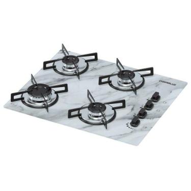 Imagem de Cooktop chamalux 4 bocas ultra chama marmore branco 785, Bivolt