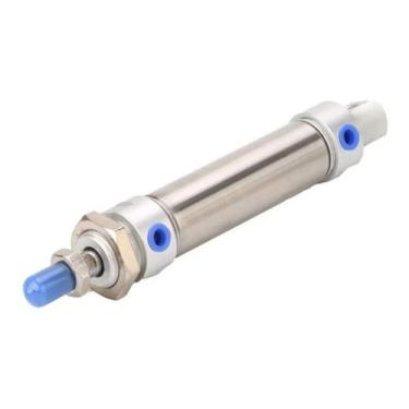 Imagem de Cilindro Pistão Pneumático Dupla Ação 25x10 Mm Iso 6432 - Mecapar