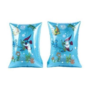 Imagem de Boia Inflável Braço Peixinhos Infantil - Sk, Azul