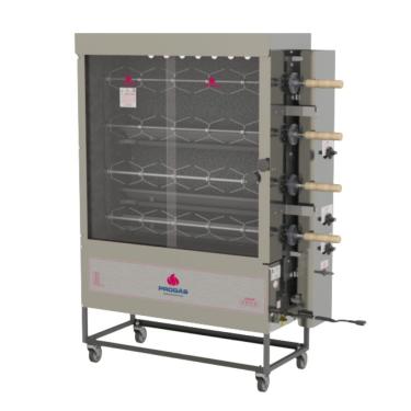 Imagem de Forno Rotativo Tubular Progás Misto Style Inox PR-623 Aço Inox com 4 Espetos Bivolt