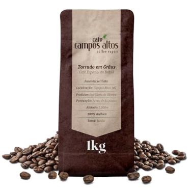 Imagem de Café Campos Altos Especial em Grão 1kg, Arábica Catuaí Vermelho, 84+ Pontos