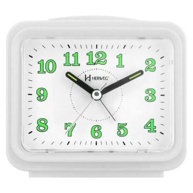 Imagem de Relógio despertador herweg quartz 2588-021 branco