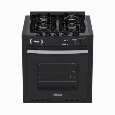 Imagem de Fogao a Gas de Embutir 4 Bocas Venax Gaudi Platinum Vitreo Preto, Pret