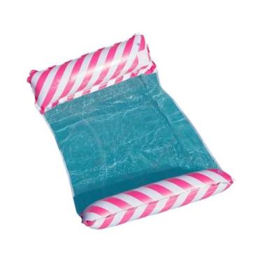 Imagem de Colchão Inflável Flutuante Dobrável De PVC Para Piscina, Espreguiçadei