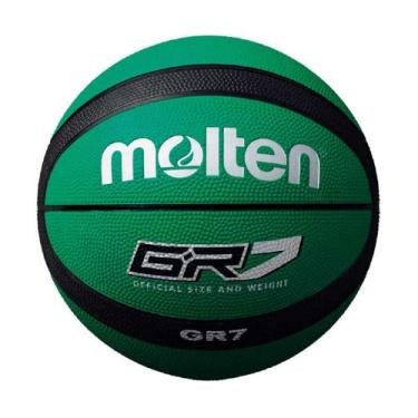 Imagem de Bola Basquete Molten Rubber Cover Gr7, Preto, Verde, 7
