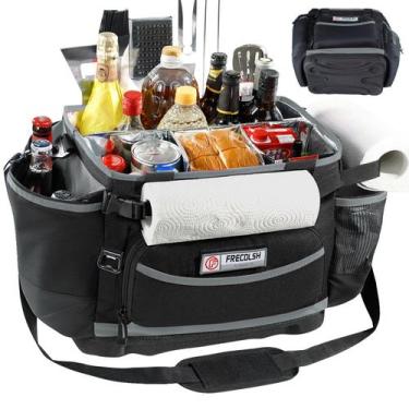 Imagem de Bolsa Carrier FRECOLSH Grande Organizador para Churrasco com Base Rígi