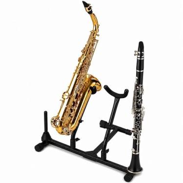 Imagem de Suporte,descanso,Apoio Combinado P/saxofone Alto/tenor+flauta/clarinet