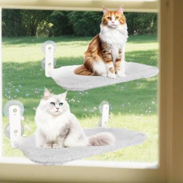 Imagem de Petmarket 2 Unidades Cama de Janela para Gatos Dobrável Cinza 52x30 cm