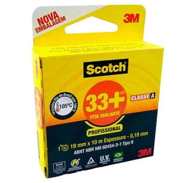 Imagem de Fita Isolante 3m Scotch 33+ 19mm X 10m - 3m