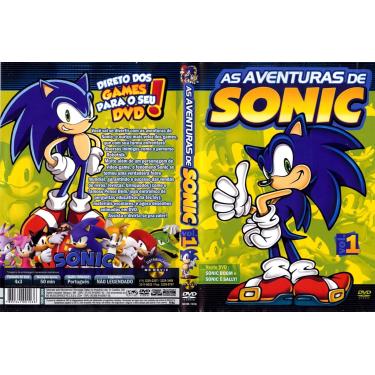 Imagem de as aventuras de sonic 1 2 e 3 dvd coleção (3 dvds)