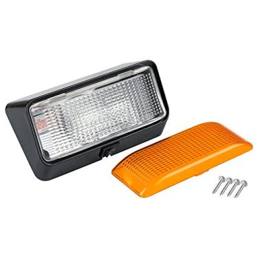 Imagem de Exterior Lumitronics LED 12V exterior Porch Luz com On/Off Switch - removível claras e âmbar lentes Perfeito Luzes de substituição fora para RVs, Autocaravanas, campistas, 5ª rodas, Trailers (Black)