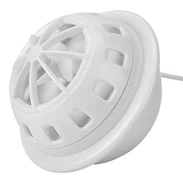 Imagem de Mini máquina de lavar louça, Super Shock Wave 2 modos alimentado por USB, preguiçosa máquina de lavar de cozinha doméstica portátil (branco)