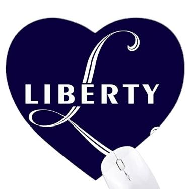 Imagem de Mouse pad Letter Expression Liberty Late Heart Tapete de borracha para escritório