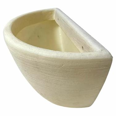 Imagem de Vaso De Parede Em Polietileno Para Jardim Vertical 28x14 Cor: Bege