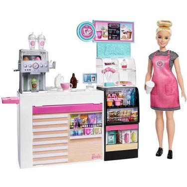 Imagem de Boneca Barbie Cafeteria Com Acessórios Gmw03 Mattel