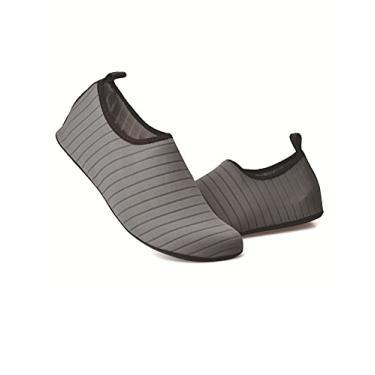 Imagem de Legou Sapatos de natação de sola fina de verão com pés descalços, sapatos de rastreamento de rio Cinza 36