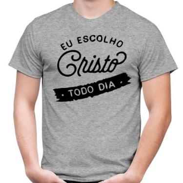 Imagem de Camiseta  Evangélica Escolho Cristo Todo Dia - 100% Algodão - Atelier