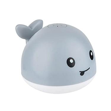 Imagem de Tingpai Brinquedos pa banho de bebê Baleia sp y de água automático com sprinkler de luz LED Brinquedos pa banho de chuveiro pa bebês