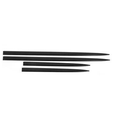 Imagem de Tampa guarnição moldura porta lateral 丨 guarnição lateral do corpo 丨 defletores/tiras de proteção/faixas de fricção 4 peças guarnição lateral do corpo à prova d'água preto brilhante