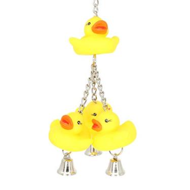 Imagem de Bonka Bird Toys Angel Shred Ducky Plucker Ringer Brinquedo Triplo Gaiola de Papagaio Gaiolas de Artesanato Calopsita Lovebirds periquitos Papagaios Conure Multicolorido 922