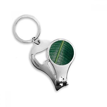 Imagem de Folha de bananeira Planta Imagem Natureza Mundo Alicate de Unha Chaveiro Abridor de Garrafas Cortador