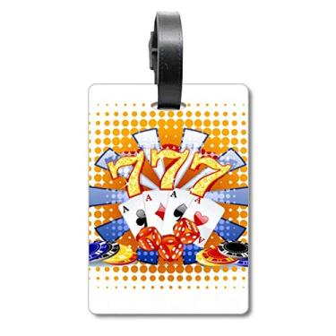 Imagem de Fichas de dados de cassino, ilustração de pôquer, bolsa, etiqueta, cartão de bagagem, etiqueta de pendurar, Multicolorido.