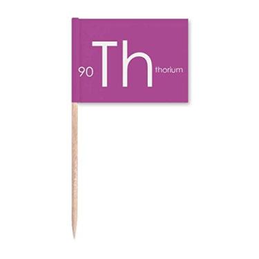 Imagem de Elementos Químicos Mesa de Período Actinida Thorium Th Palito de Dente, Marcador Topper Decoração de Festa