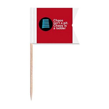 Imagem de Chaos Pit Ladder Art Deco Presente Fashion Palito Bandeiras Marcação para Bolo Festa Prato de Queijo