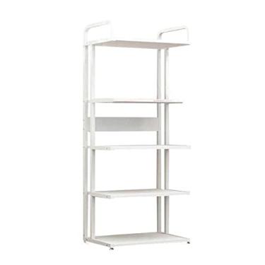 Imagem de KIZQYN Suporte de impressora de metal suporte de impressora prateleira de arquivo para armário de arquivo de escritório com prateleira de armazenamento ajustável para chão de armazenamento para impressora de mesa de escritório (cor: 1)